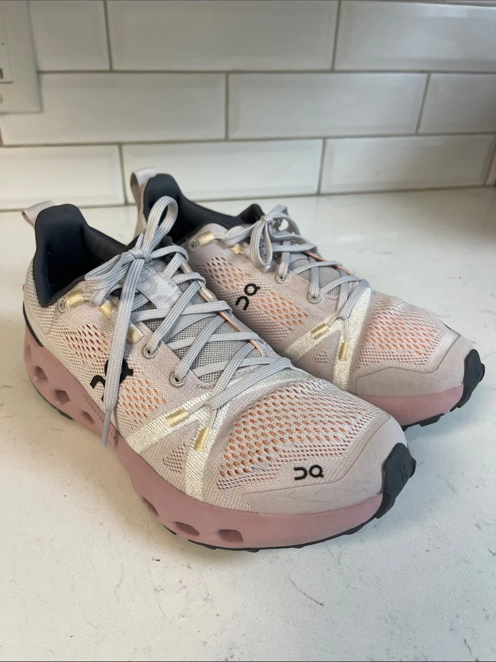 On Cloudsurfer Trail Women’s 'Silver Mauve' TRA Insoles Size 7.5